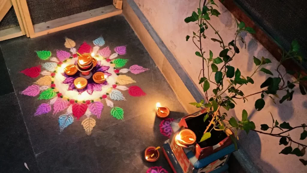Arte com Rangoli