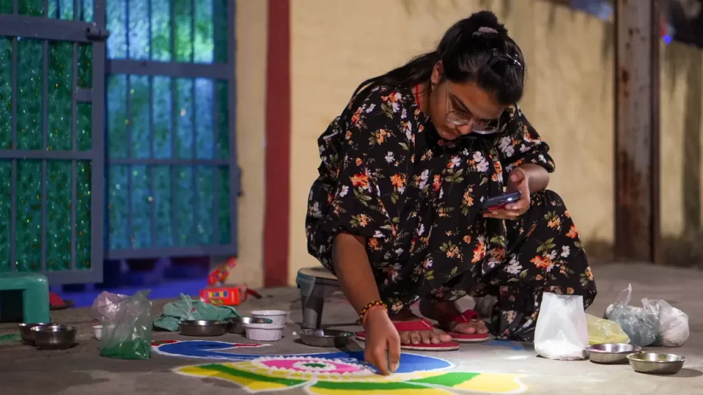 Arte com Rangoli