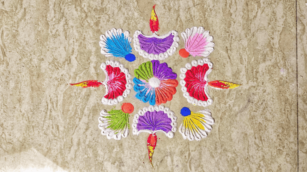 Arte com Rangoli